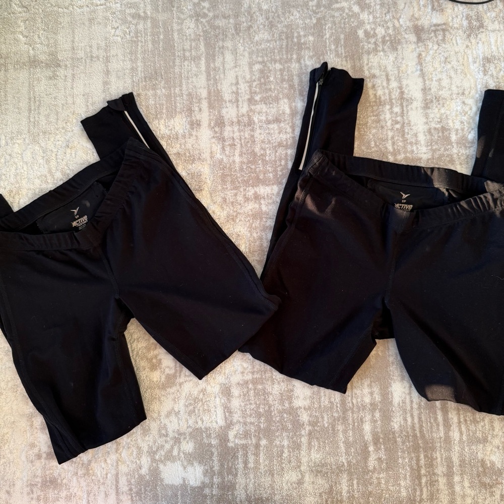 Set of 2 Women’s Black Work Out Leggings